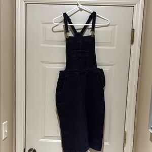 Black Denim Overall skirt size 8